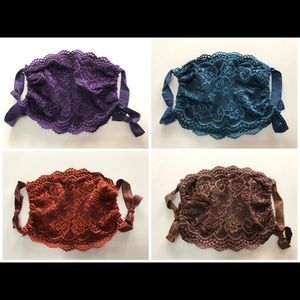 Brand New 4 Piece Matte Lace Face Mask